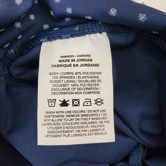 Nike Women's Small Blue Yoga Dots Twist Waist 7/8 Capri Leggings - Picture 9 of 10